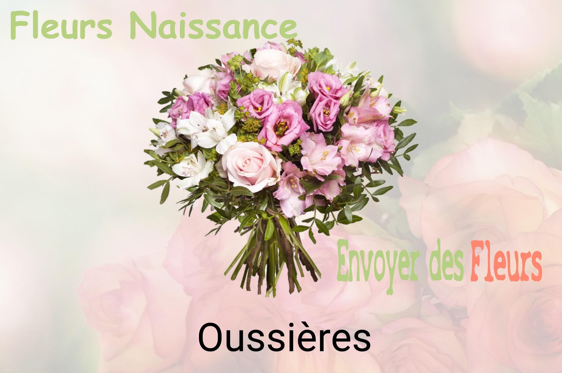 Bouquet de fleurs de naissance livré à Oussières